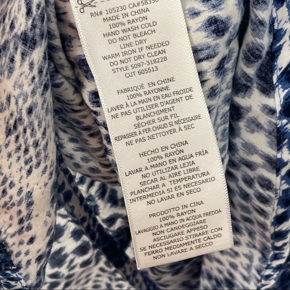 SOFT JOIE Arryn B Blue Snake Print Mini Dress - Picture 3 of 6